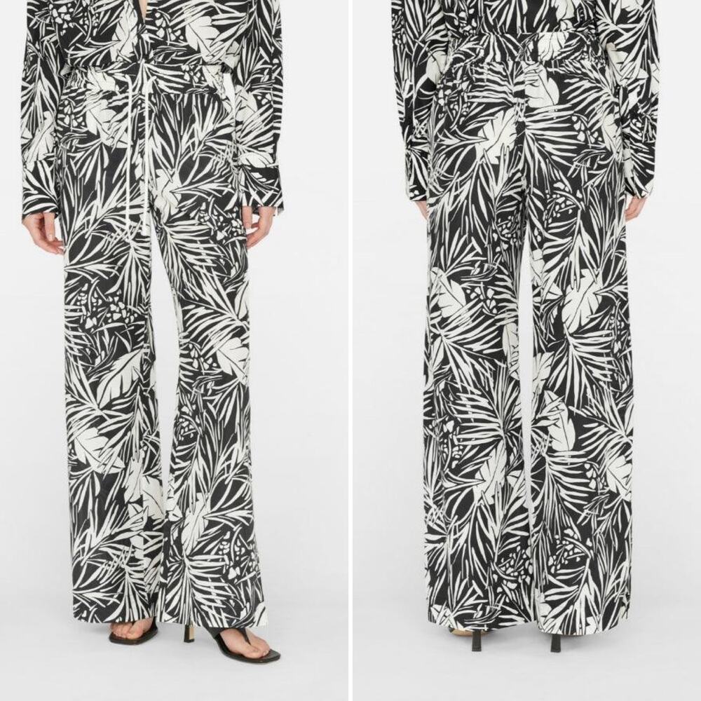 Frame Palm Printed Drawstring Lounge Pants Size X… - image 2